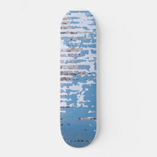 Rustic Weathered/ Brown Blue Design    Skateboard