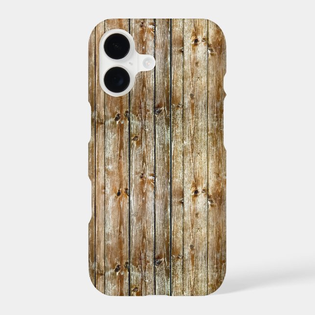 Rustic Weathered Brown Wood Plank Seamless Pattern (Back)