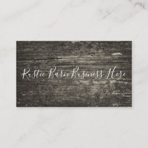 Rustic Weathered & Distressed Barn Wood Business Card