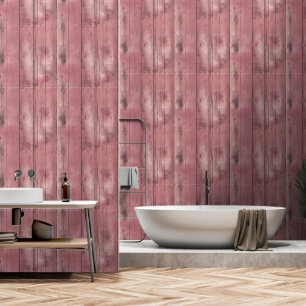 Rustic Weathered Red Wood Wallpaper