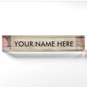 Rustic Weathered Sailboat Wood Planks Nautical Nameplate