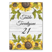 Rustic Weathered White Wood Sunflower