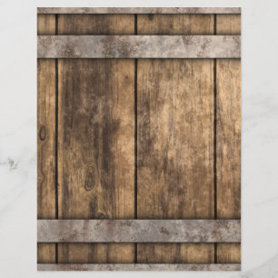 Rustic Weathered Wood Boards Craft Paper