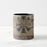 Rustic Weathered Wood Country Wind Mill