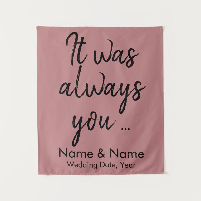 Rustic Wedding Backdrop for Ceremony on a budget Tapestry (Front)