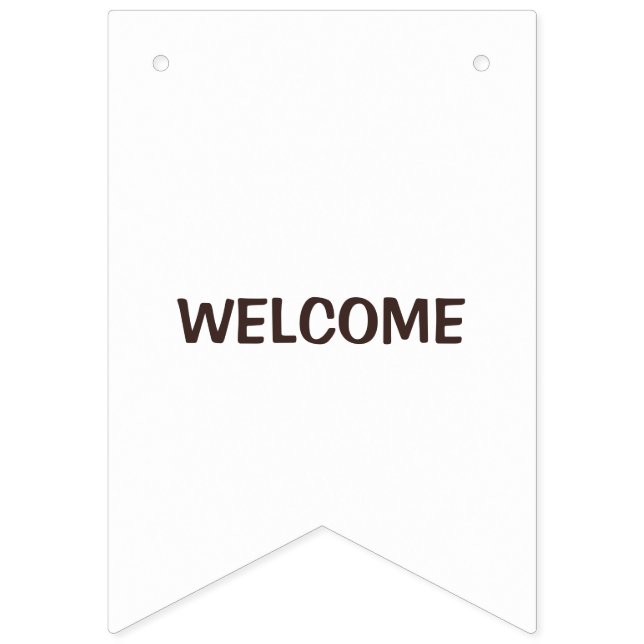 Rustic Wedding Banner | Personalised Charm Bunting (First Flag)