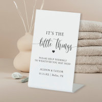 Rustic Wedding Bathroom Basket Sign