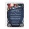 Rustic Wedding Blue Wood Lights Lace Floral Invite