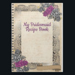 Rustic Wedding Bridesmaid Wedding Gift Idea Notebook<br><div class="desc">Customised Bridesmaid Gift Idea planner, is the perfect solution to ensure a memorable and personalised touch for your wedding favours. This unique planner is designed to make the bridesmaid gift selection process a breeze, allowing you to create thoughtful and customised gifts that your bridal party will cherish. Functional yet elegant...</div>