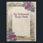 Rustic Wedding Bridesmaid Wedding Gift Idea Notebook<br><div class="desc">Customised Bridesmaid Gift Idea planner, is the perfect solution to ensure a memorable and personalised touch for your wedding favours. This unique planner is designed to make the bridesmaid gift selection process a breeze, allowing you to create thoughtful and customised gifts that your bridal party will cherish. Functional yet elegant...</div>