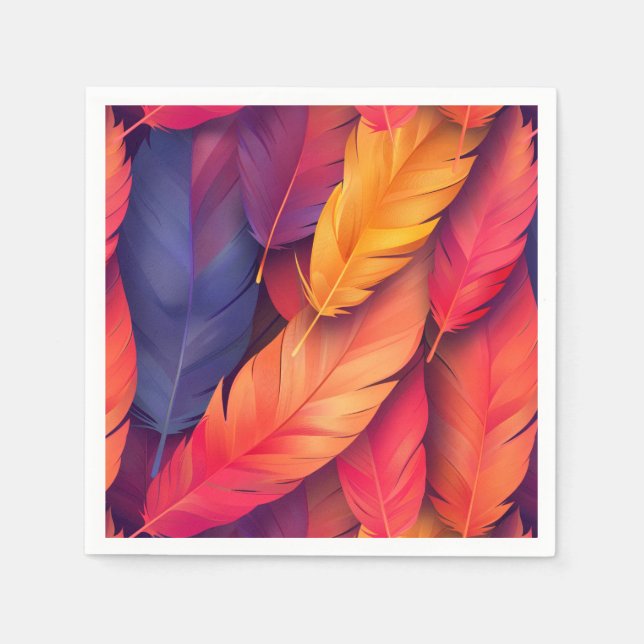 Rustic Wedding Cocktail Napkins (Front)