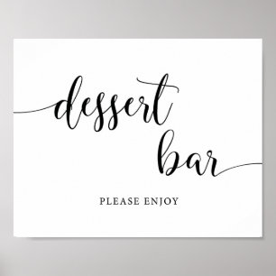Rustic Wedding Dessert Bar Table Sign