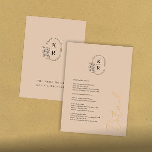 Rustic Wedding Details Enclosure Card