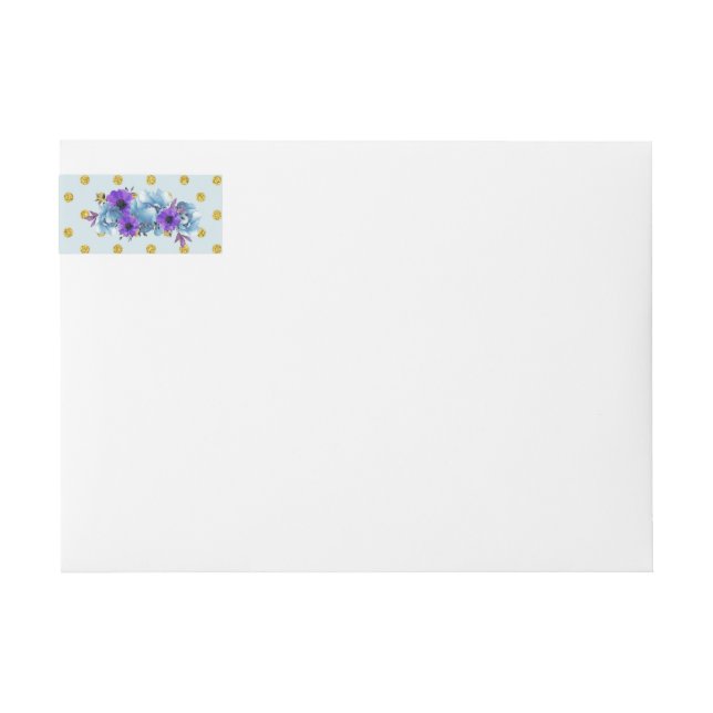 Rustic Wedding Envelope Wrap Around Address Label (Front)
