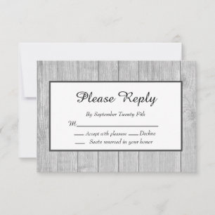 Rustic Wedding Grey Wood