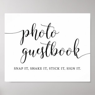 Rustic Wedding Instant Photo Guestbook Sign