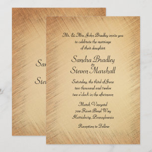 Rustic Wedding Invitation