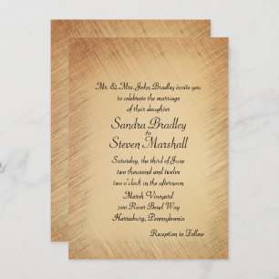 Rustic Wedding Invitation
