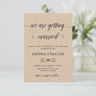 Rustic Wedding Invitation
