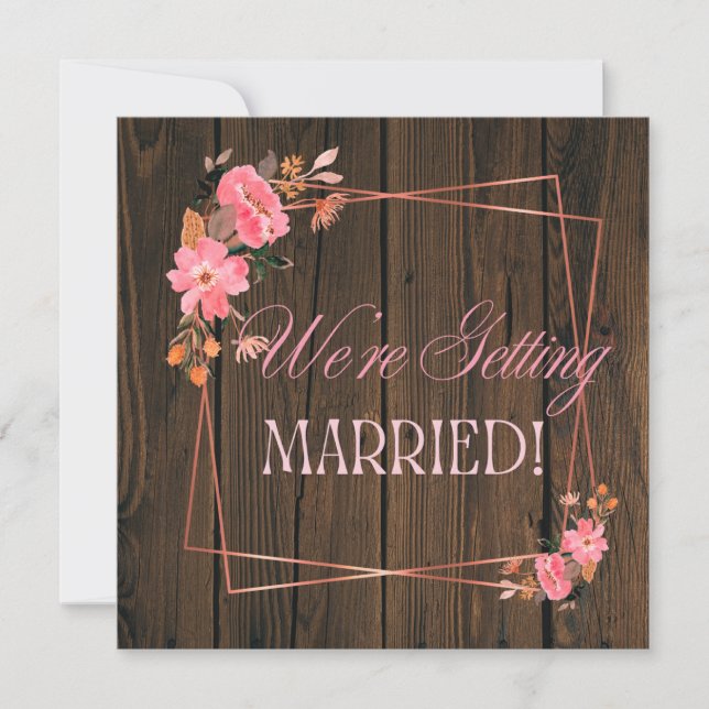 Rustic Wedding Invitation (Front)