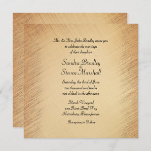 Rustic Wedding Invitation