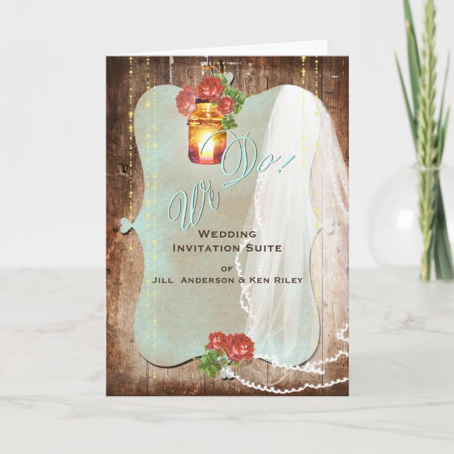 Rustic Wedding ~ Invitation Card (Front)