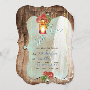 Rustic Wedding ~ Invitation Card