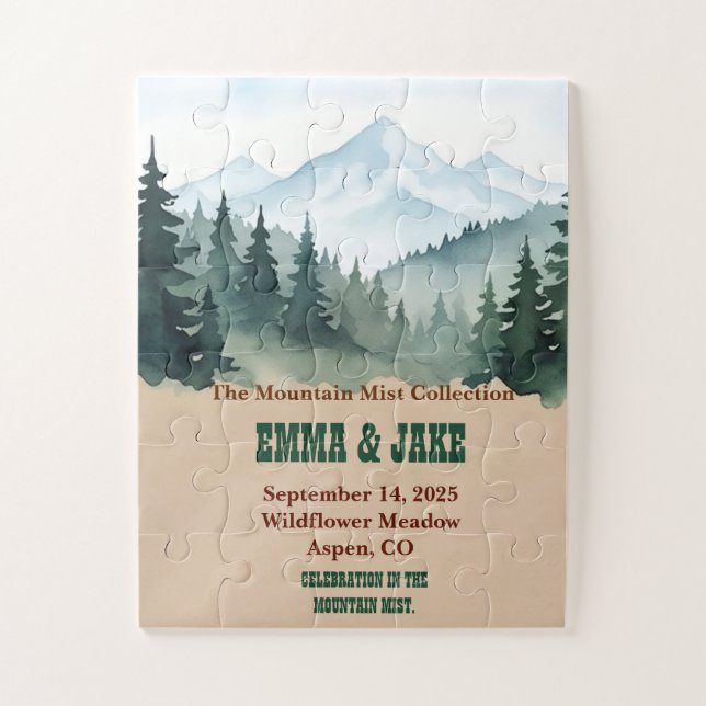 rustic wedding jigsaw puzzle (Vertical)