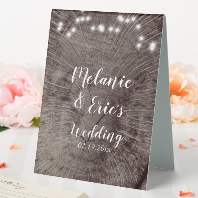 Rustic Wedding Log Lights Wedding  (In SItu (Wedding))