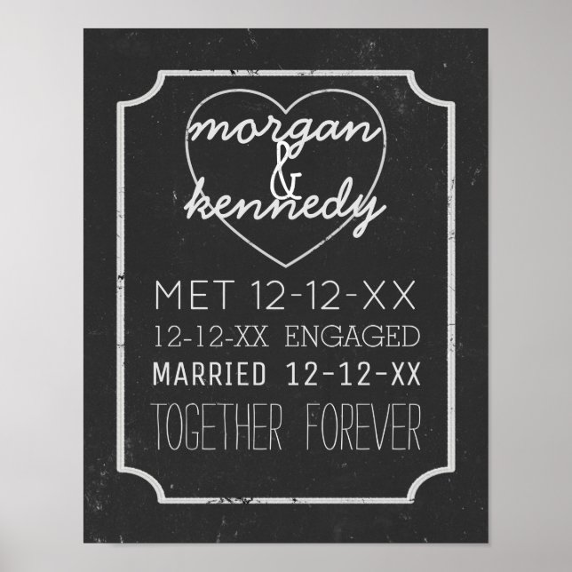 Rustic Wedding Memory Engagement Story Poster (Front)