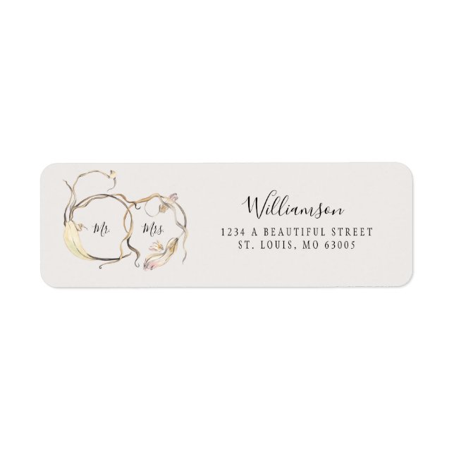 Rustic Wedding Mr and Mrs (Front)