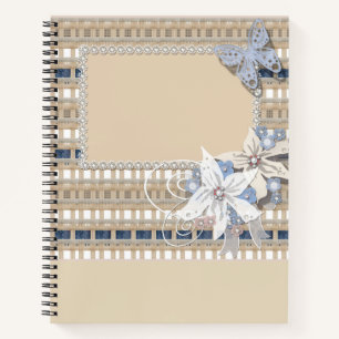 Rustic , wedding notebook