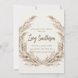 Rustic Wedding or Baby Shower Invitation
