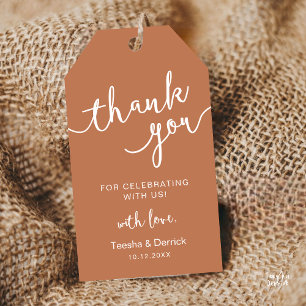 Rustic Wedding Party Thank You Gift Tags
