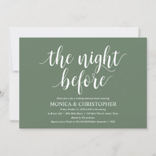 Rustic Wedding Rehearsal Dinner Celebration Invitation
