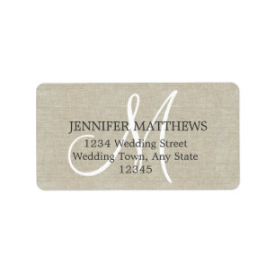 Rustic Wedding Reply Card Address Labels