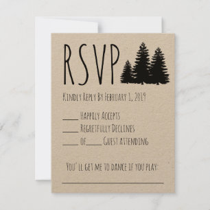 Rustic Wedding RSVP