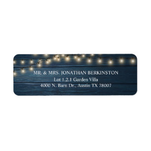 Rustic Wedding RSVP Return Address