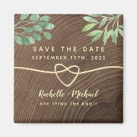 Rustic Wedding Save The Date Invitation