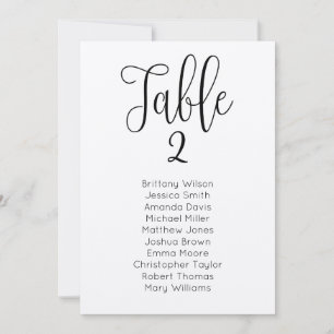 Rustic wedding seating chart. Kraft table plan Invitation