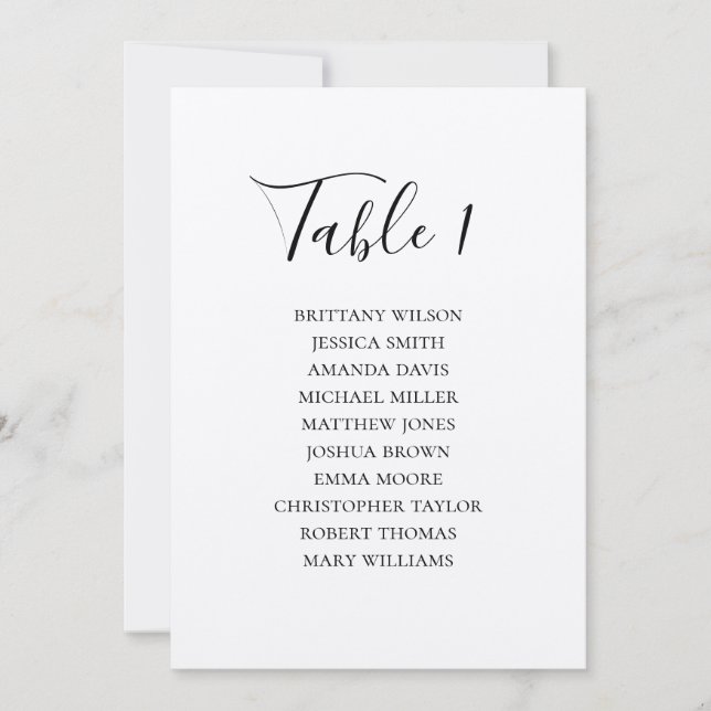 Rustic wedding seating chart. Modern country Invitation (Front)