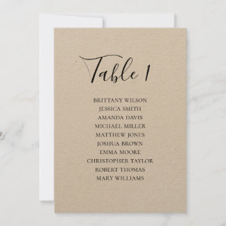 Rustic wedding seating chart. Modern country Invitation