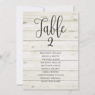Rustic wedding seating chart. Modern country Invitation