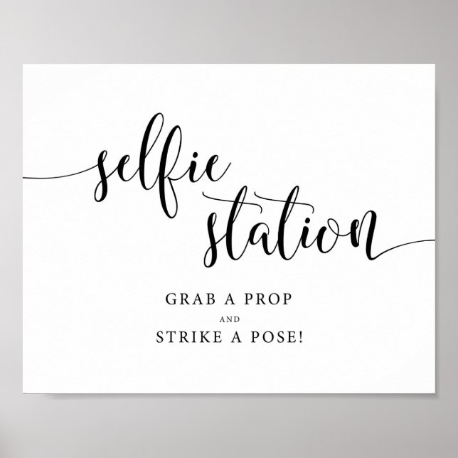 Rustic Wedding Selfie Station Sign (Front)