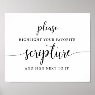 Rustic Wedding Sign our Bible Guest Book Sign