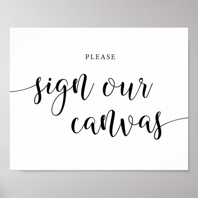 Rustic Wedding Sign Our Canvas Sign (Front)