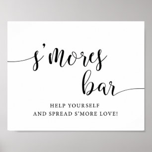 Rustic Wedding S'mores Bar Smore Love Sign