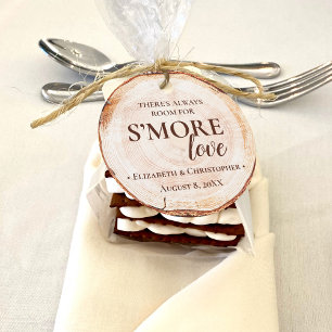 Rustic Wedding S'mores Love Custom Favour Tags