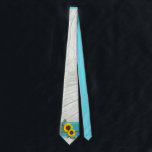 Rustic Wedding Sunflower Teal Wood Gray Stripe Tie<br><div class="desc">Rustic Wedding Sunflower Teal Wood Gray Stripe</div>
