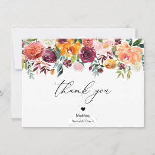 Rustic Wedding Thank You Card